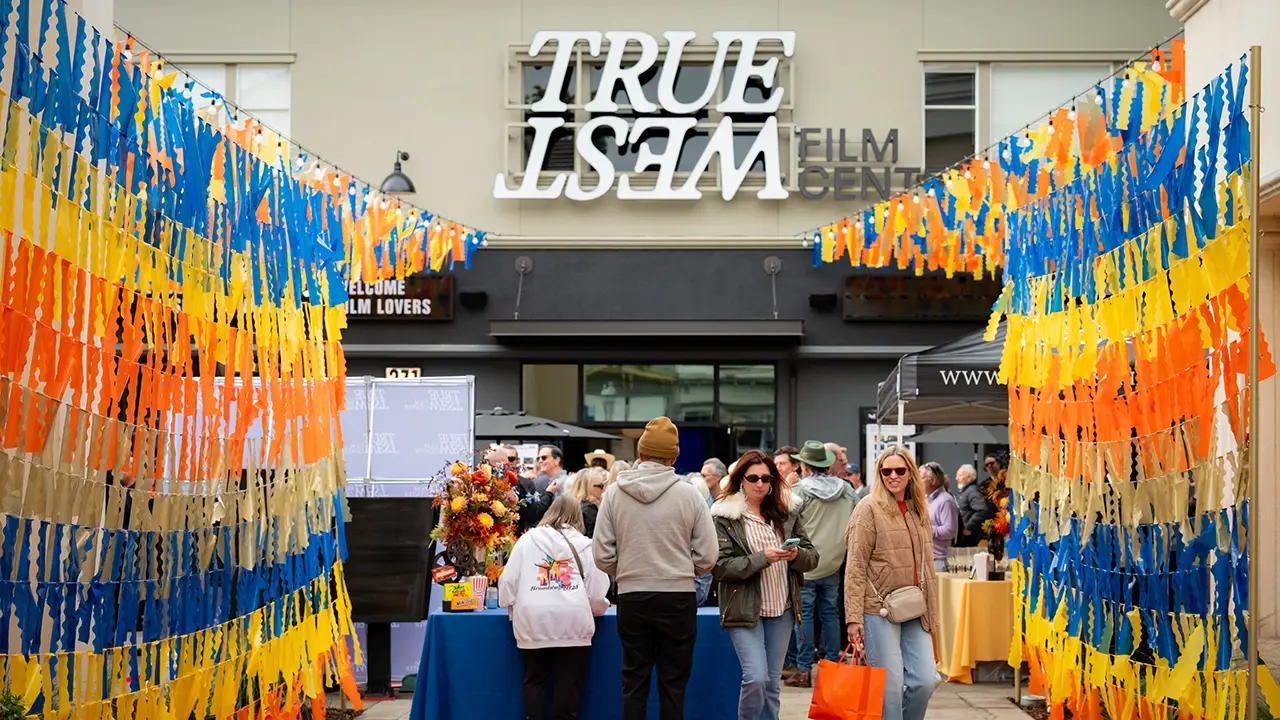 Check-in table at the True West Film Center grand opening celebration October 2025